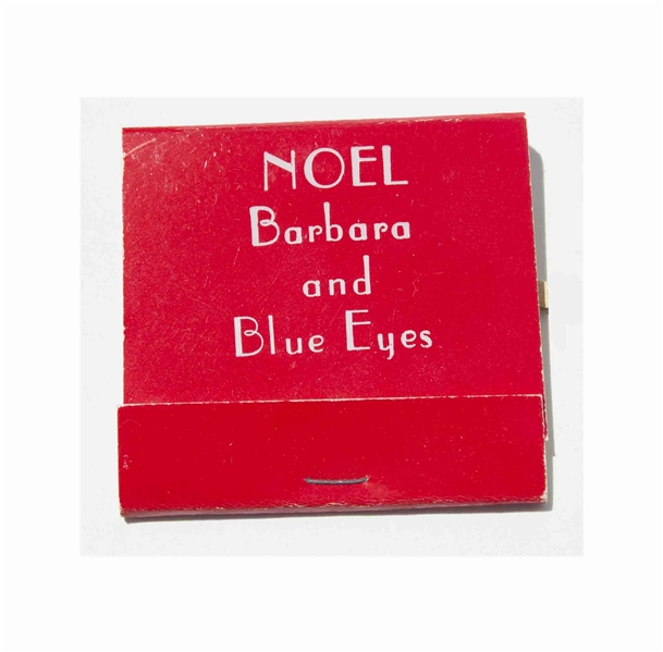 Fun Memento Owned by Frank Sinatra, His Personal Set of Matches for the Christmas Holidays -- ''Blue Eyes''